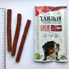 Sticks masticables para perros de ternera y algas bio 33g Yarrah