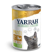 Pate para gatos de pollo y algas  bio lata 400g Yarrah