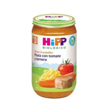 Potito de pasta con tomate y ternera Bio +12 M 250g Hipp