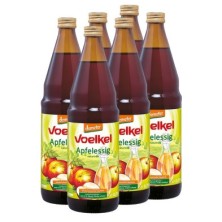 Vinagre de manzana sin filtrar bio 6x750ml Voelkel