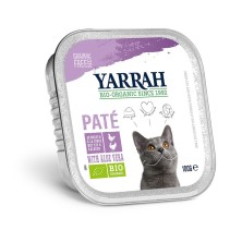 Pate para gatos con pollo y pavo tarrina bio 100g Yarrah