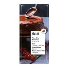 Chocolate negro de cobertura 70% bio 200g Vivani