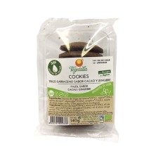 Cookies sarraceno, algarroba, jengibre Bio 140g Vegetalia