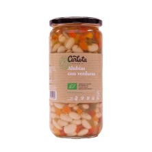 Alubias con verduras Bio 720g Carlota Organic